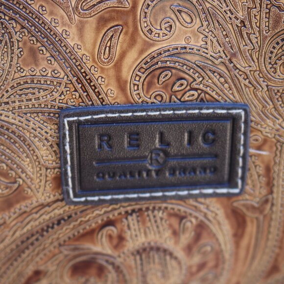 Vintage Relic by Paisley Fossil Crossbody Bag Western Faux Leather - Picture 7 of 16